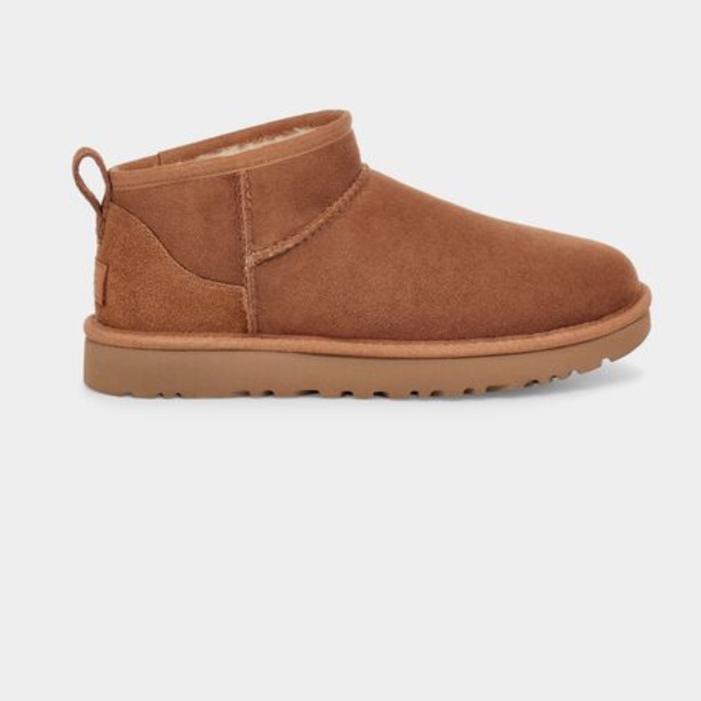 Ultra mini Uggs in chestnut size 8